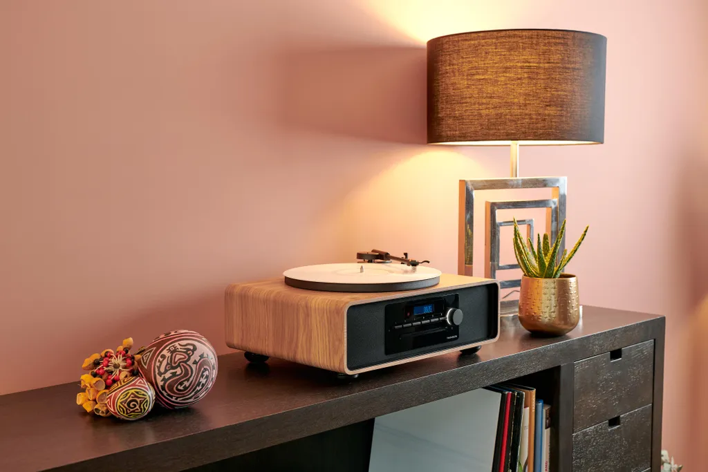 Micro chaîne Thomson MIC300TT Bluetooth 60W avec platine vinyle bois - 9
