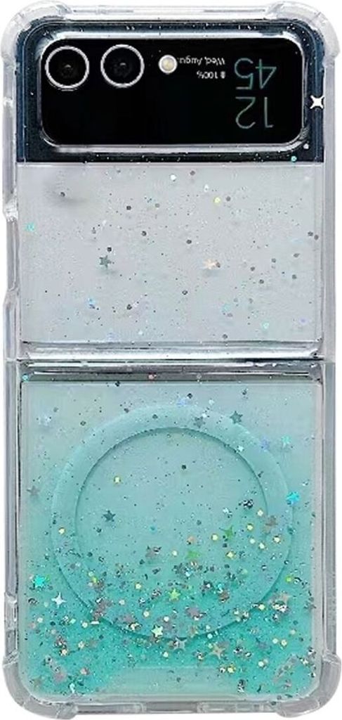 König Design Hülle kompatibel mit Samsung Galaxy Z Flip5 Kunststoff Soft Handyhülle - Handy Case Grün