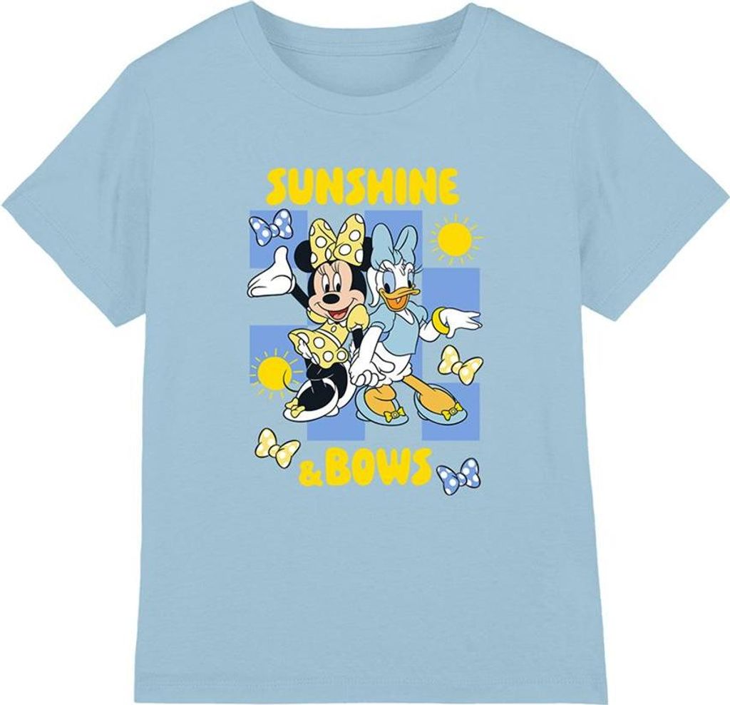 Disney - "Sunshine & Bows" T-Shirt für Kinder TV30561 (128) (Hellblau)