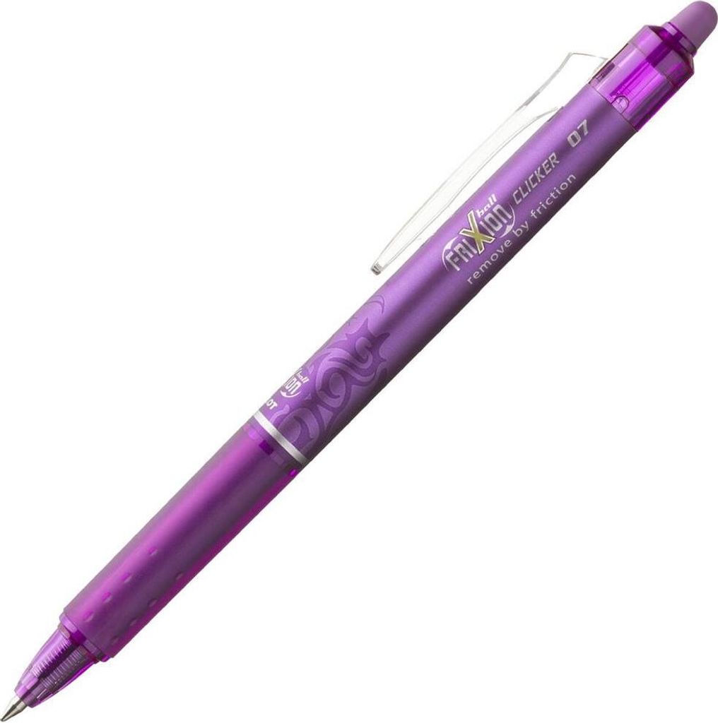 Tintenroller FriXion Clicker - 0,4 mm purple radierbar. Packung mit 12 Stück