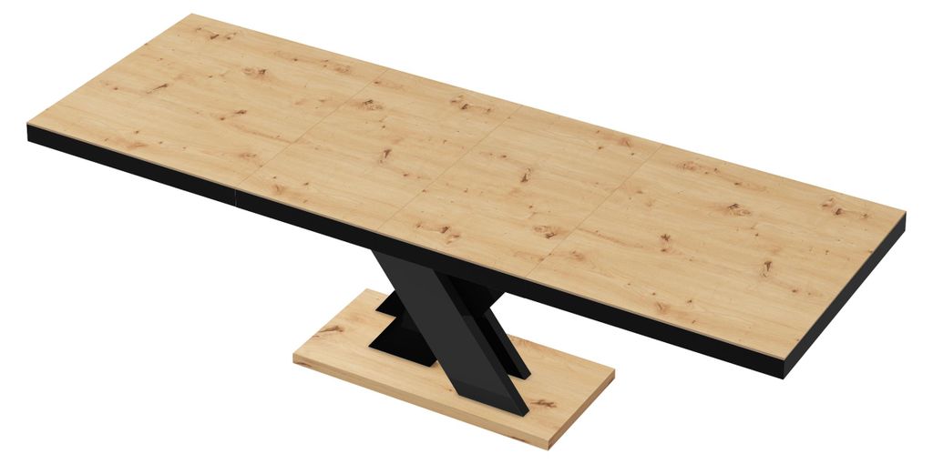 Design Esstisch Tisch HEN-111 Hochglanz ausziehbar 160 bis Produktbild 