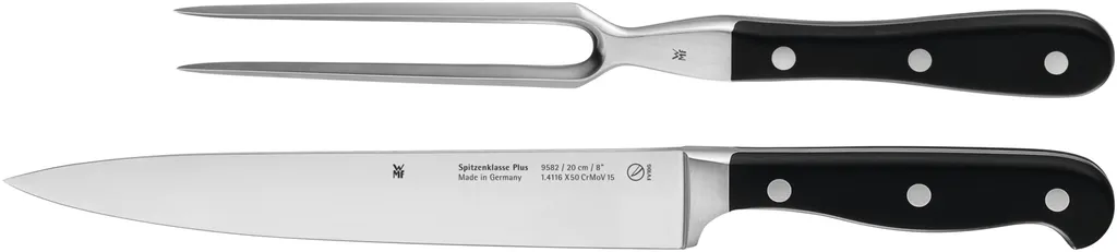Set de Couteaux à Viande WMF 2 Pièces avec Fourchette de Service Inox