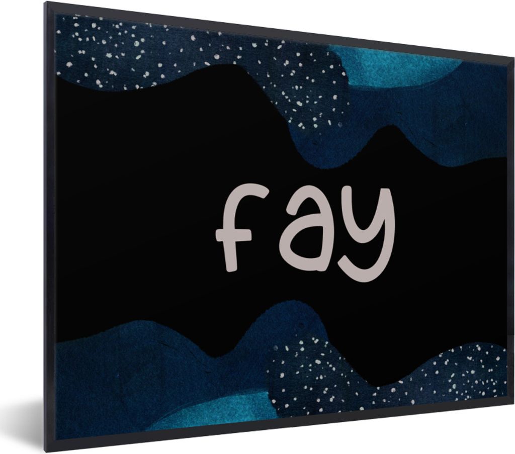 MuchoWow Gerahmtes Poster Fay - Pastell - Mädchen 80x60 cm - Poster mit Schwarzem Bilderrahmen Wandposter Rahmen Foto Bilder - Schwarzem - Mit G...