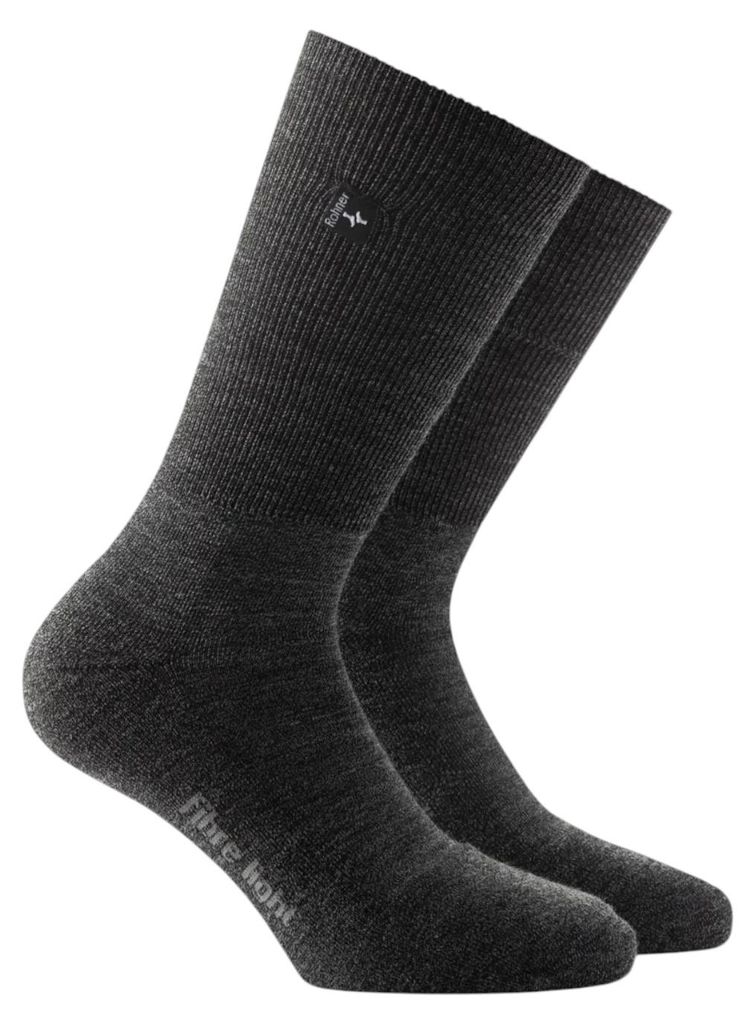 Rohner Fibre Light Quorter, Klassische Socken, Anthrazit, Produktbild 