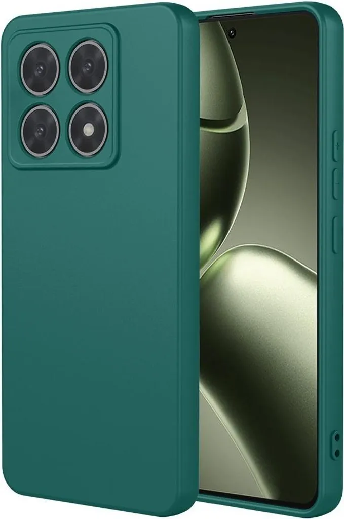 Cover Phonesta Verde Scuro per Xiaomi 14T - Silicone Liquido Silk