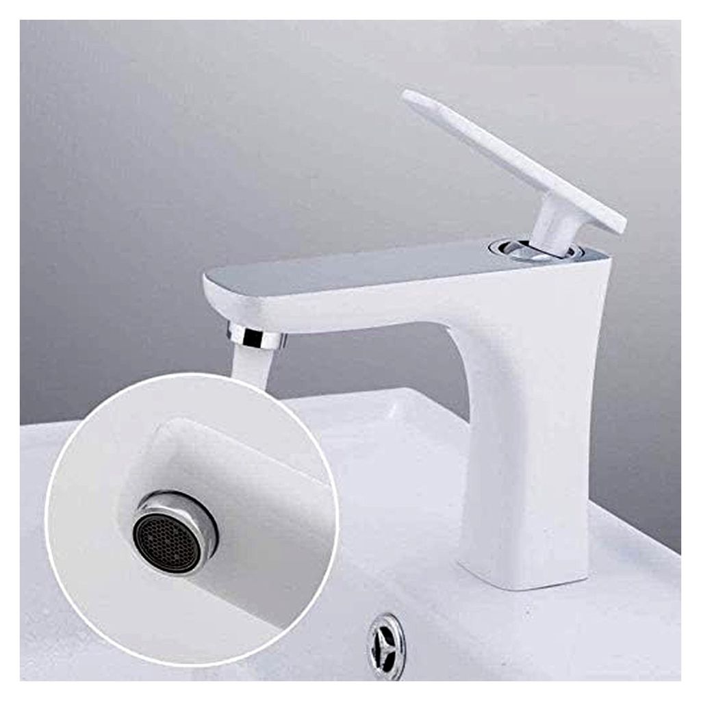 Küchenarmaturen, Wasserhahn, Waschtischarmatur, Waschtischmischer, weiße Waschtischarmaturen, Wasserfall-Wasserhahn, deckenmontierte Wasserhähne