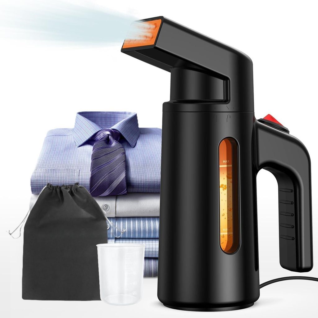 Reise Dampfglätter 700W, tragbarer Vertikal-Steamer mit 180ml Tank, 40s Schnellaufheizen, Hand-Dampfbügeleisen für Zuhause & Reisen, leicht & ko...