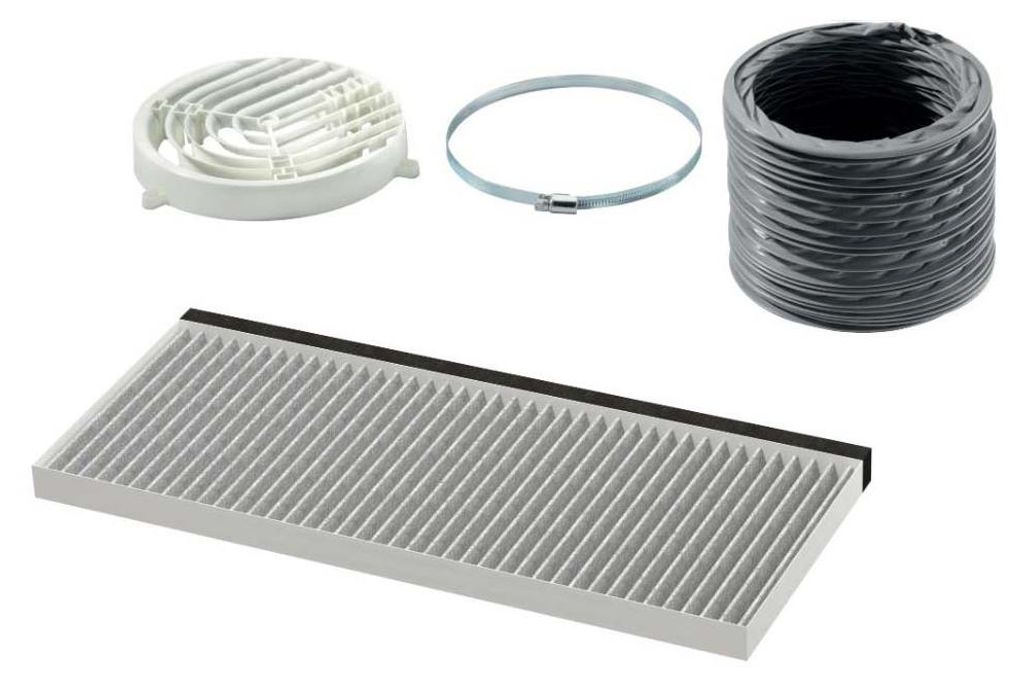 Neff Z51ITI2X4, Filter für Dunstabzugshaube, Grau, Weiß, Produktbild 