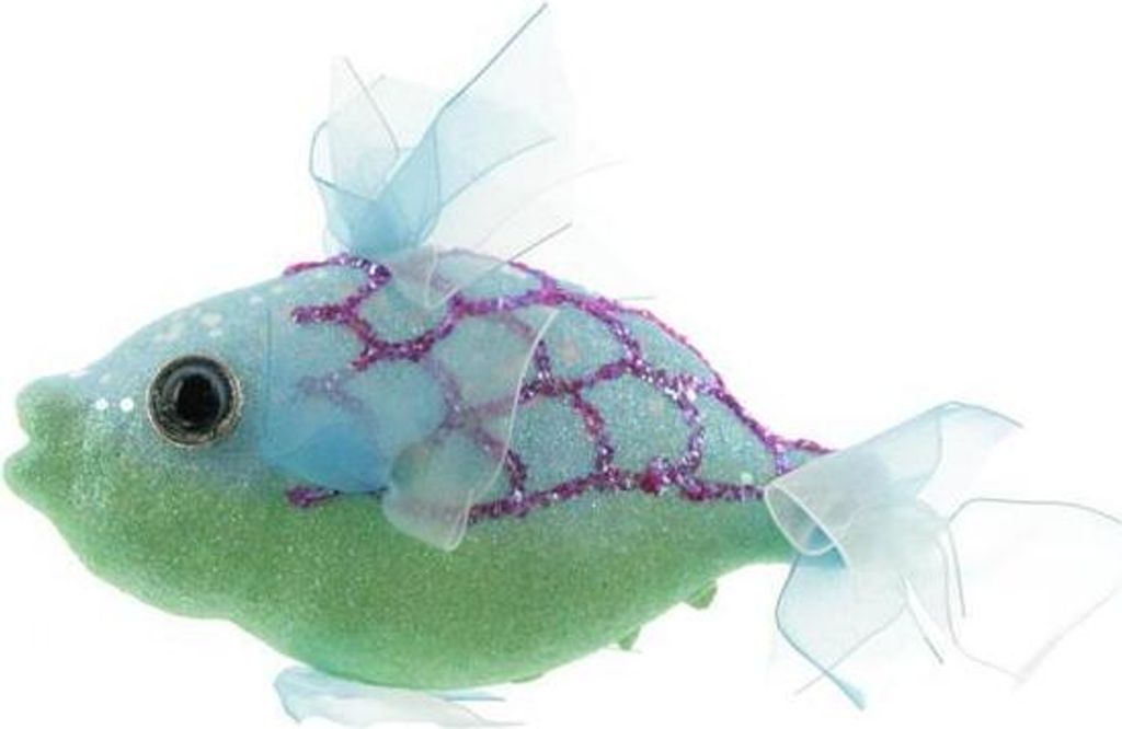 A decorative fish ornament.