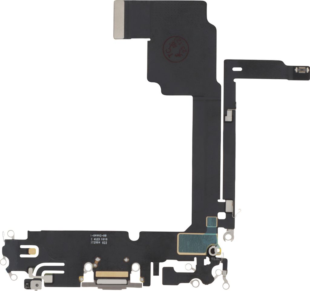 Clappio, Ladeanschluss für iPhone 15 Pro Max, USB-C Anschluss + Mikrofon, Grau