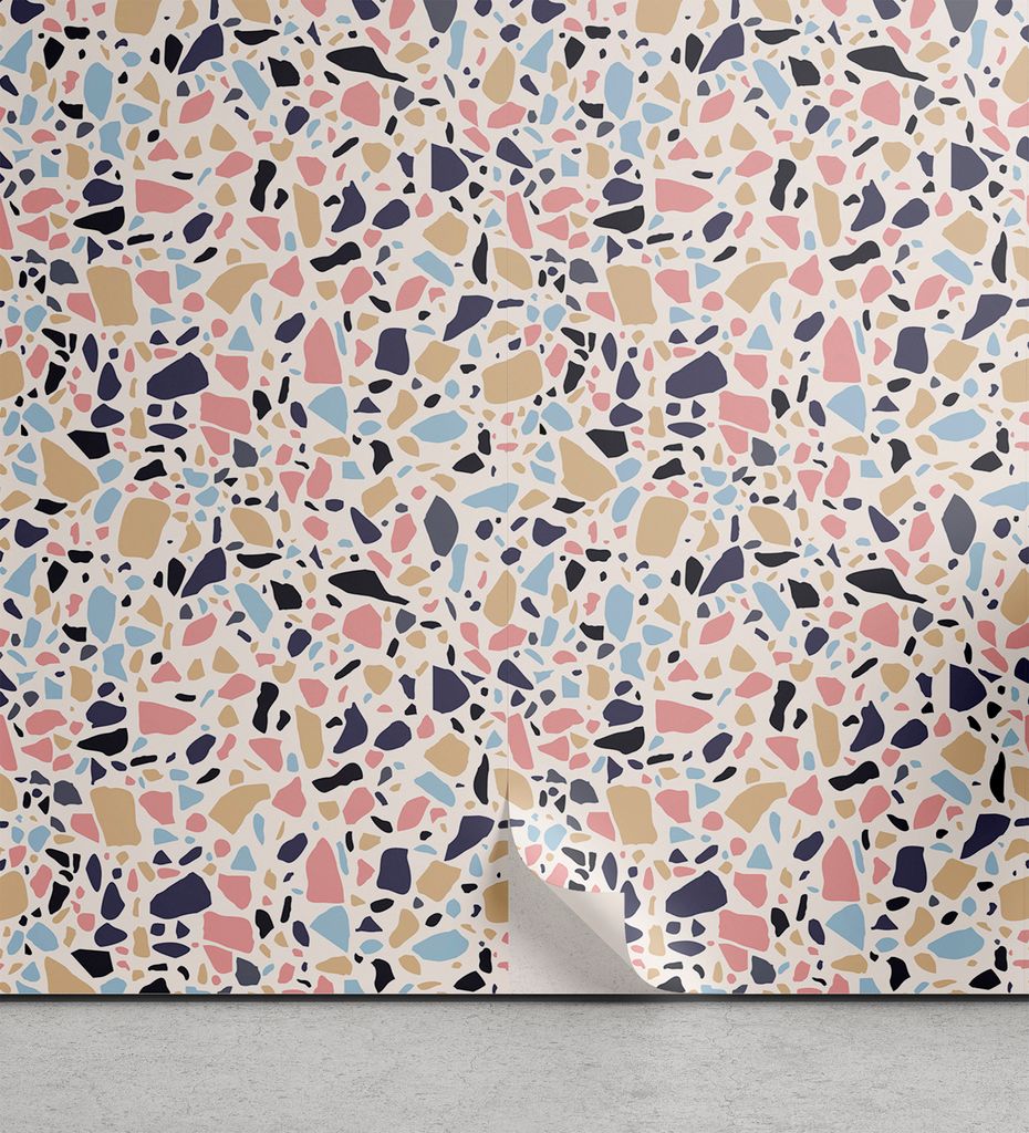 ABAKUHAUS Abstrakt abziehbare & klebbare Tapete für Zuhause, Mosaik Pebble Forms Motiv, selbstklebendes Wohnzimmer Küchenakzent, 33 cm x 180 cm, ...