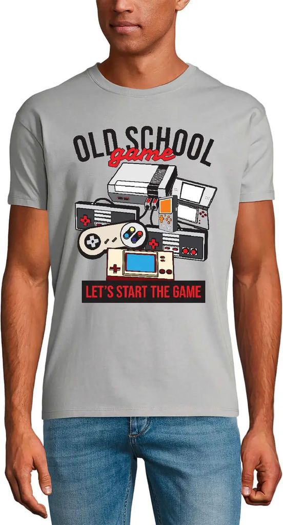 Herren Grafik T-Shirt Spiel der alten Schule - Retro-Gamer – Old School Game - Retro Gamer – Öko-Verantwortlich Vintage Jahrgang Kurzarm Lusti...
