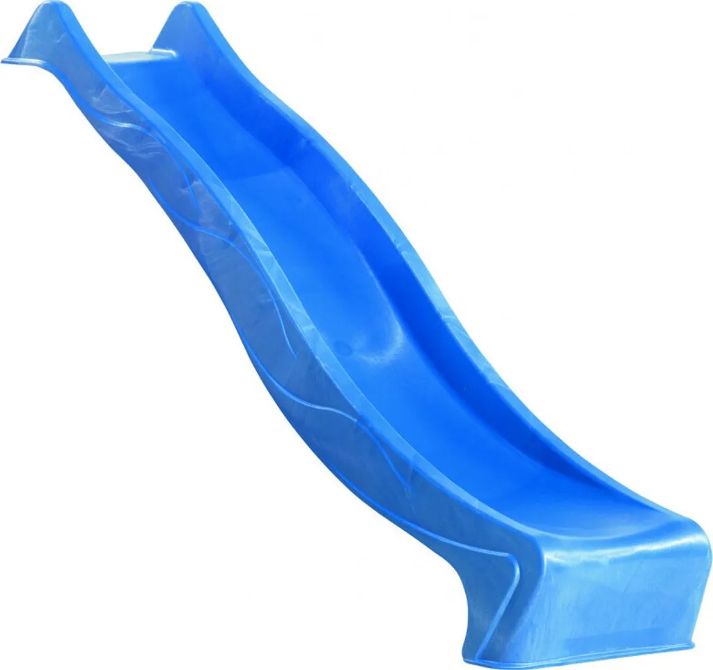 Glissière de toboggan bleu en plastique PEHD pour cabane de jeu
