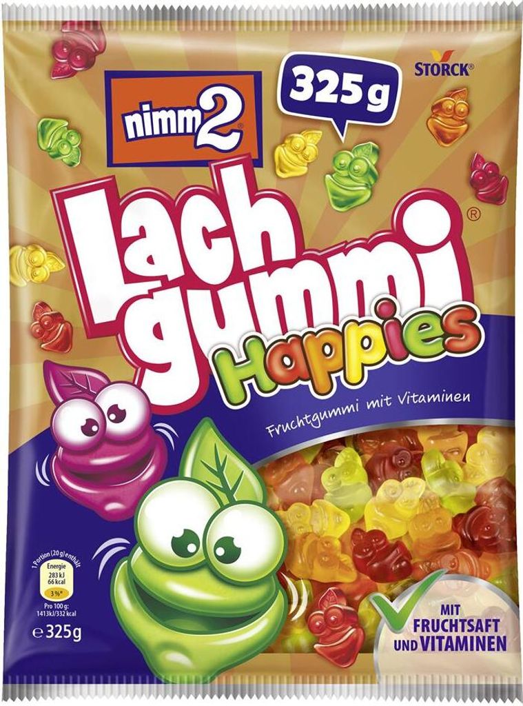 nimm2 Lachgummi Happies, 325g Produktbild 