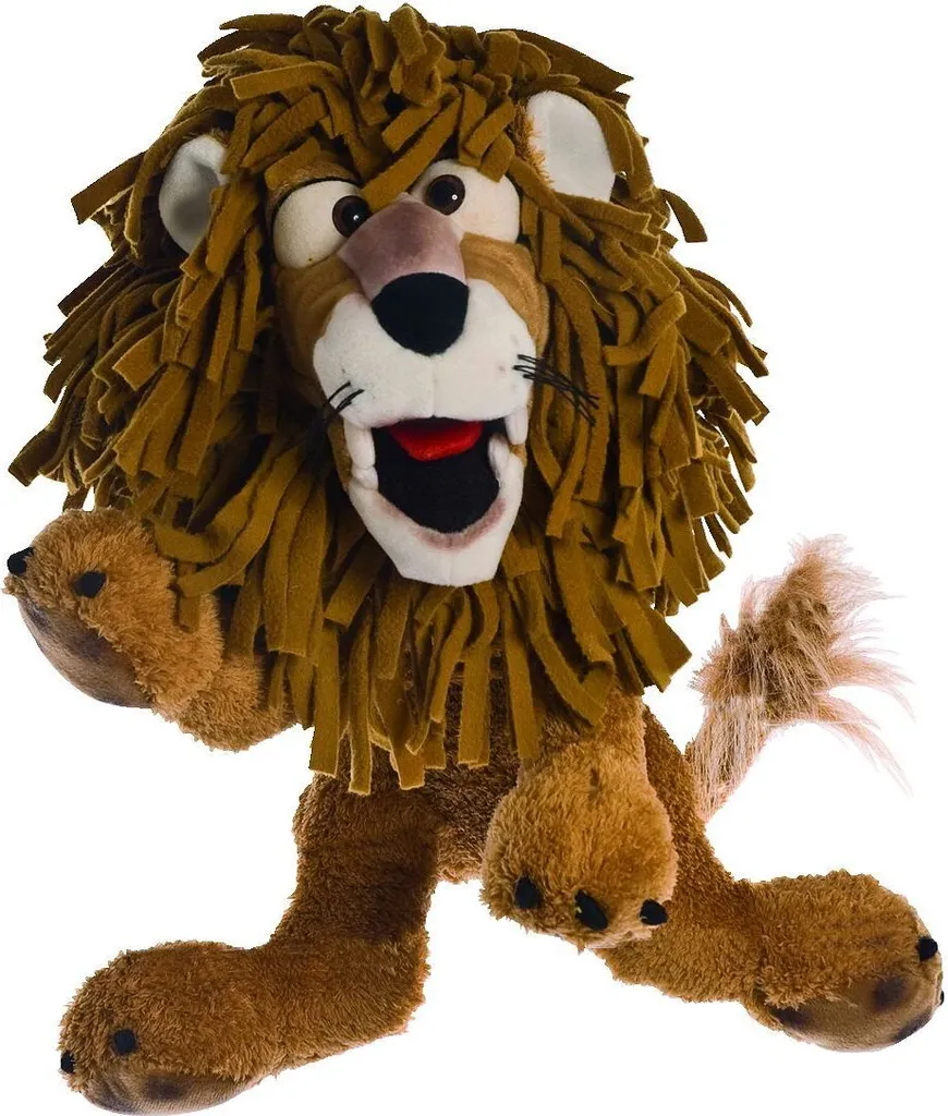 Marionnette à main Living Puppets Carl le lion - Peluche animable 45 cm