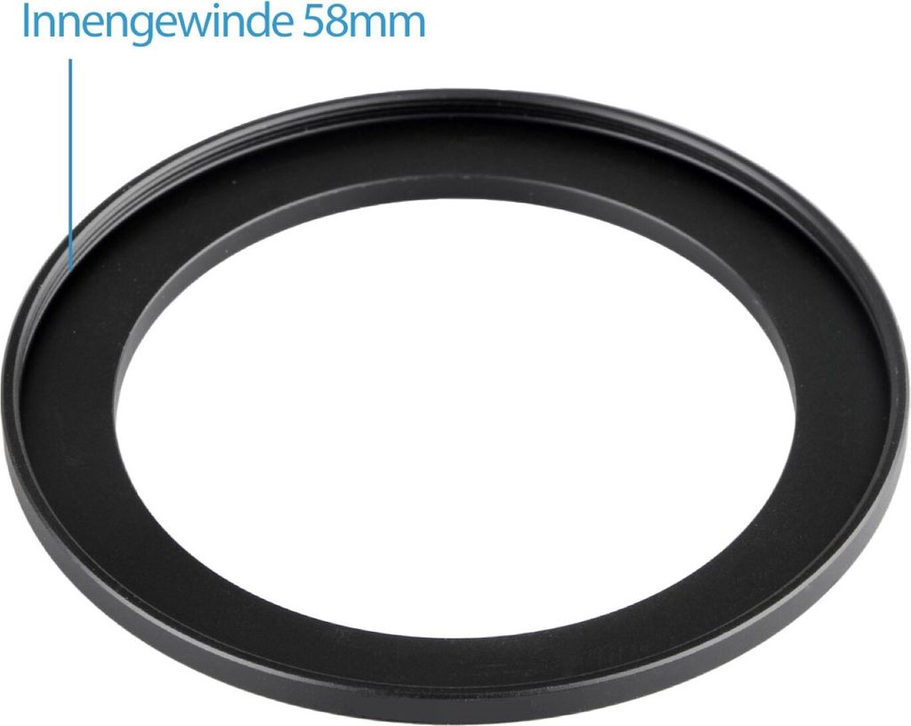 Step Up Ring 55mm-58mm Reduzierring Adapterring Universal passend