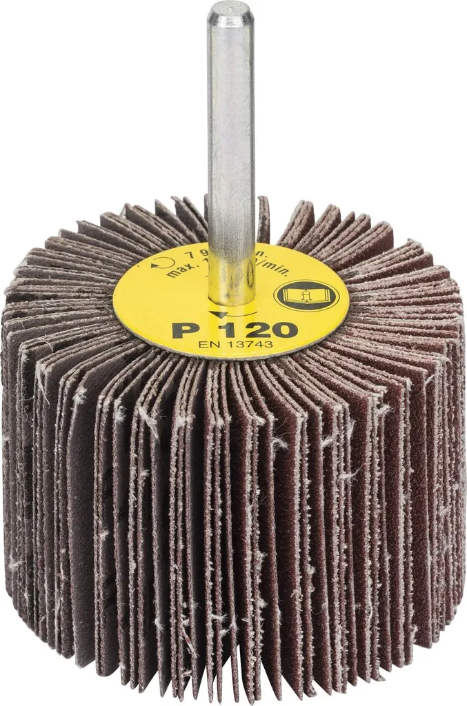 Punta Abrasiva Lamellare 60x40 mm - Grana 120 - Gambo 6mm - Industrial Grade
