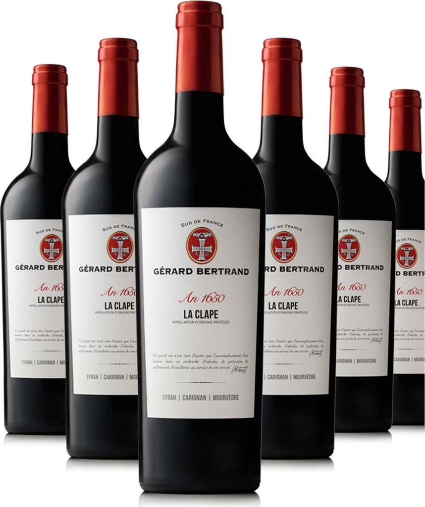 Héritage "An 1650" rouge La Clape 2023 Lot 6 Bouteilles 75cl
