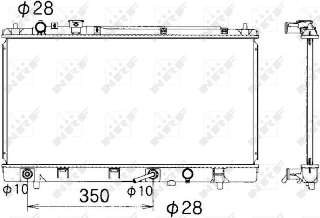 Radiateur NRF 53340 - OE FP8515200A pour Mazda Premacy CP Essence