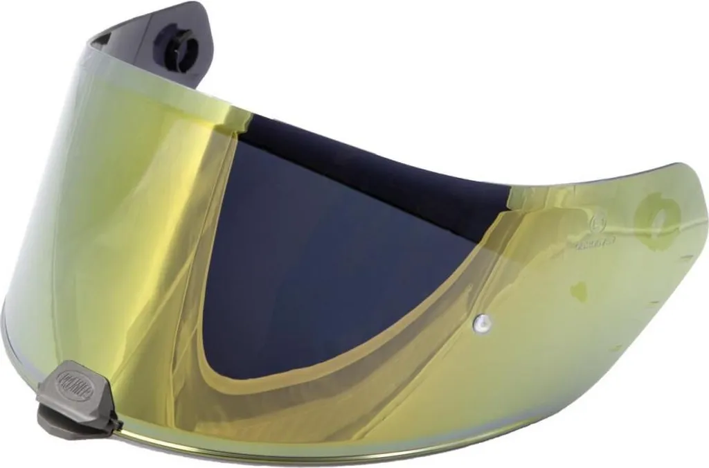 Visière Gold Chromée Hyper/Devil avec Protection Solaire et Effet Miroir Or