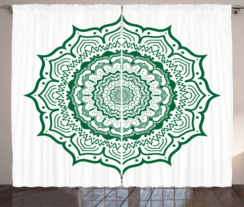 Tenda Mandala Verde Abakuhaus 280x225cm | Arredo Boho Chic Soggiorno