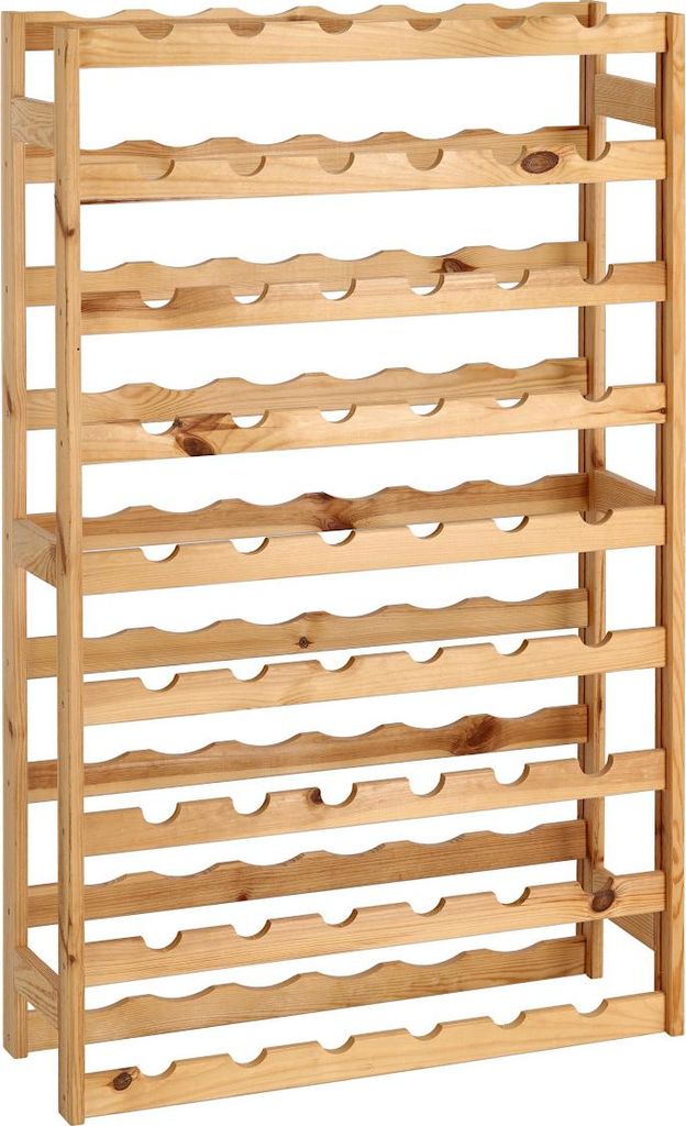 Portabottiglie ZELLER 13165 per 54 bottiglie, in legno di Immagine del prodotto 