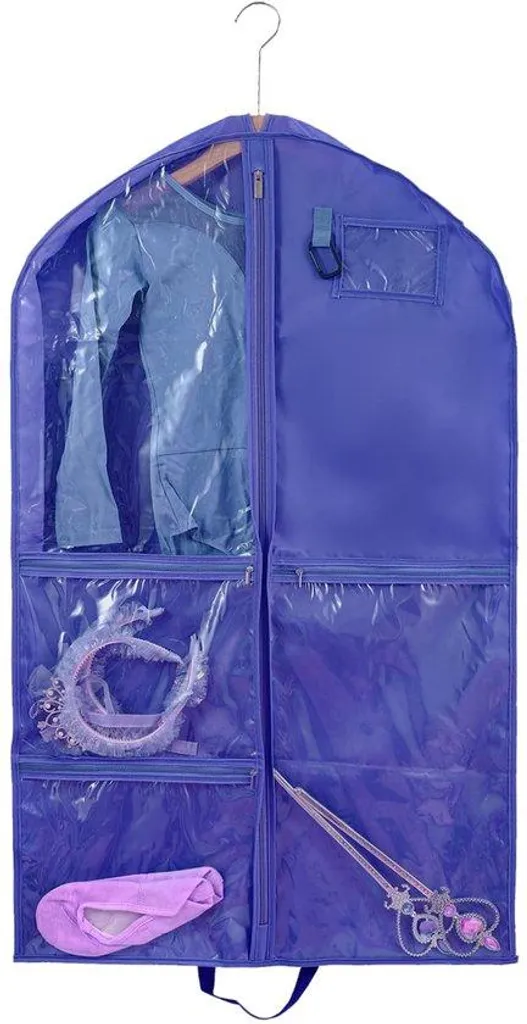Protège-costume de danse imperméable 100x60 cm avec fermeture zippée solide