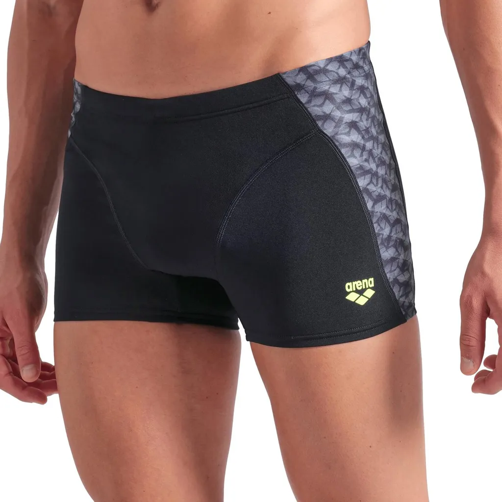 Arena Monogram Swim Short - Boxer de Bain Homme Performance Noir