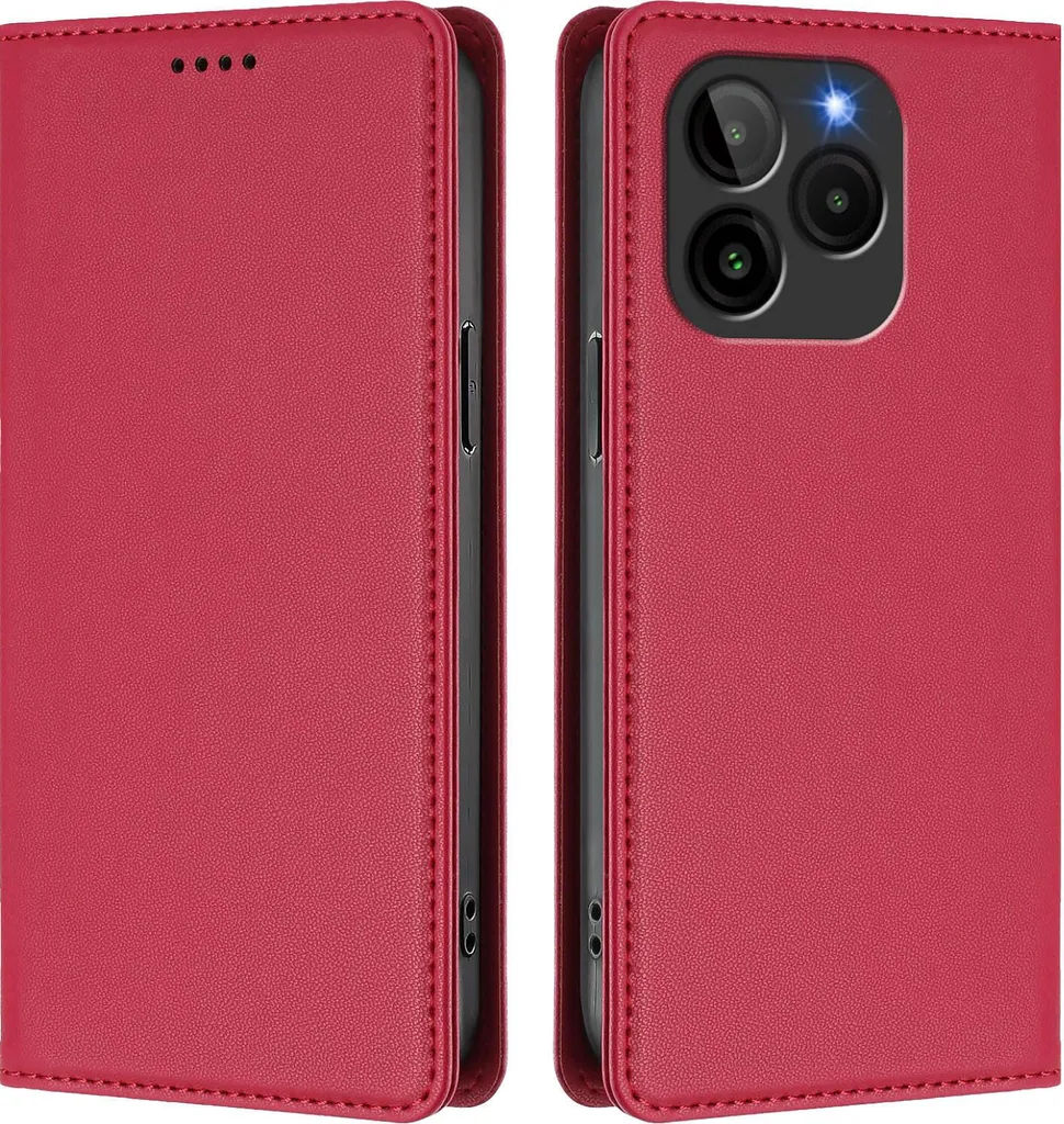 Custodia per BLU Bold K10 e G54 | Flip Cover Rosso in Pelle PU Antiurto
