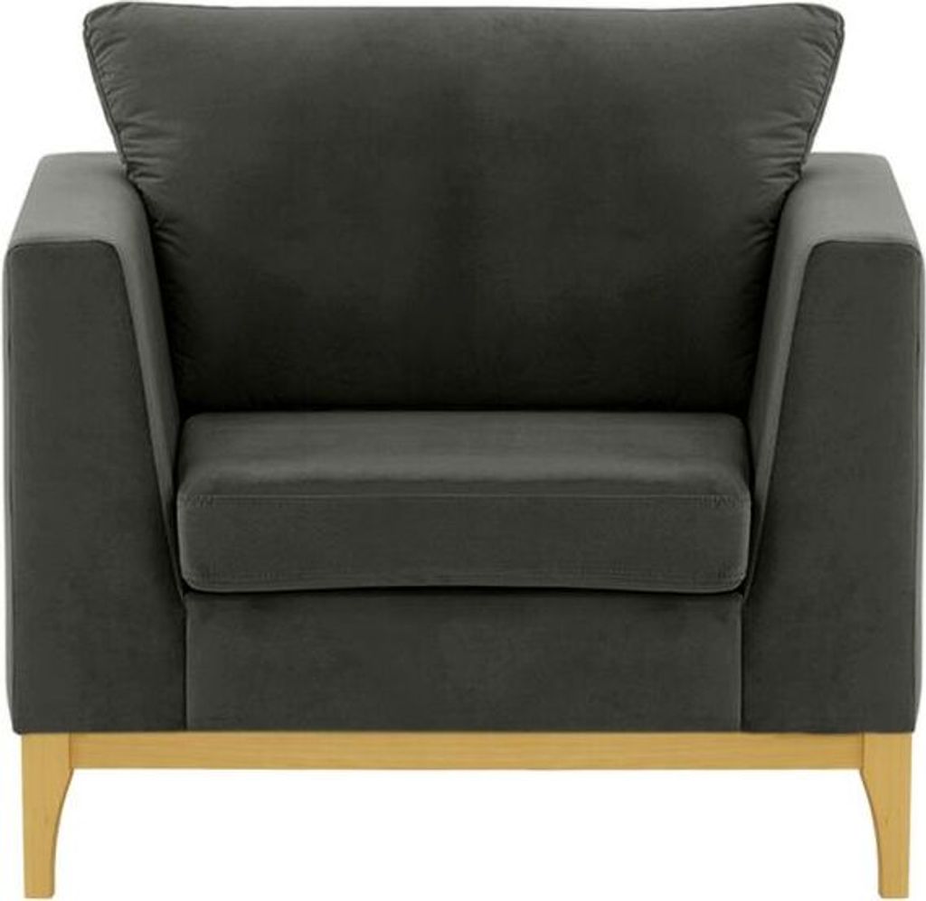 SLF24 - Sessel Gosena Wood - anthrazit - Velluto 19