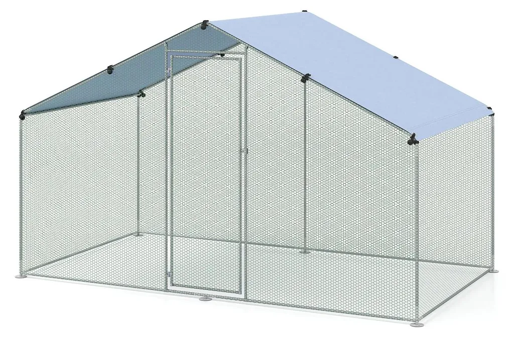 Grand poulailler avec enclos accessible et toit Oxford étanche - 6 poules