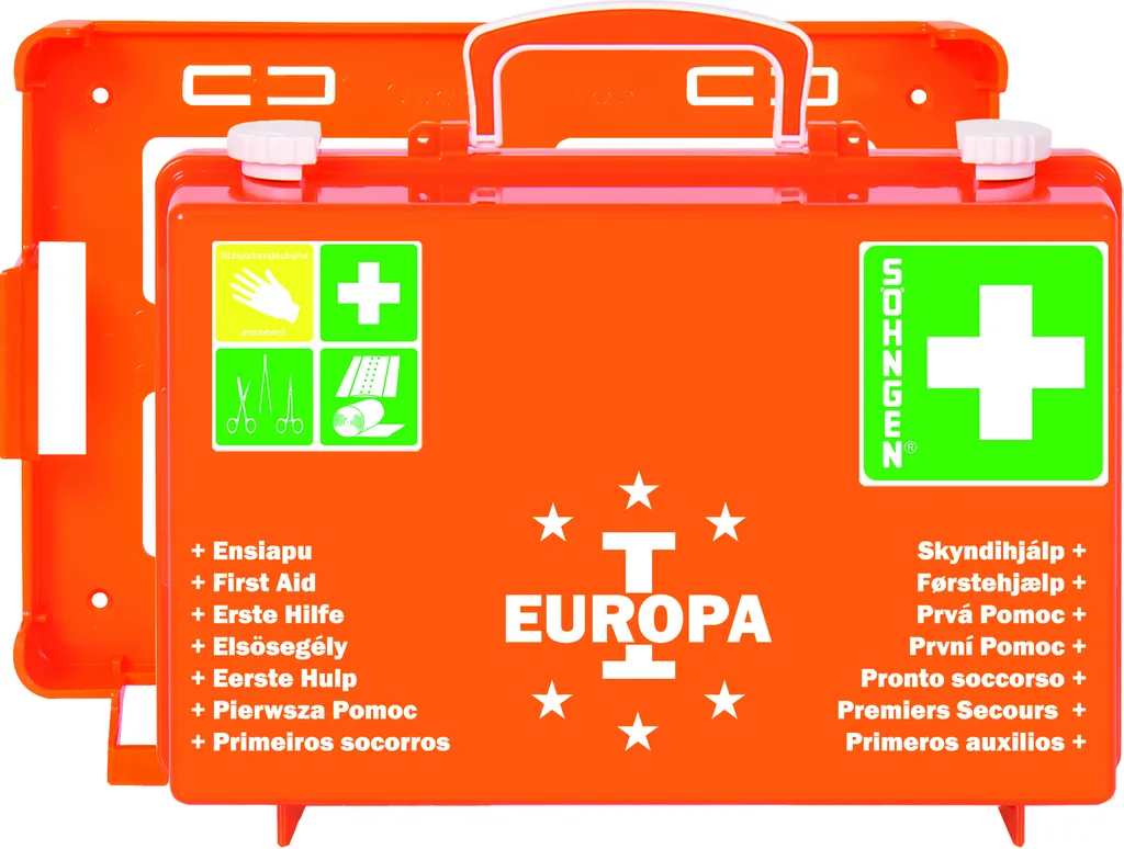 Erste Hilfe Koffer EUROPA I B310xH210xT130ca.mm arancione SÖHNGEN