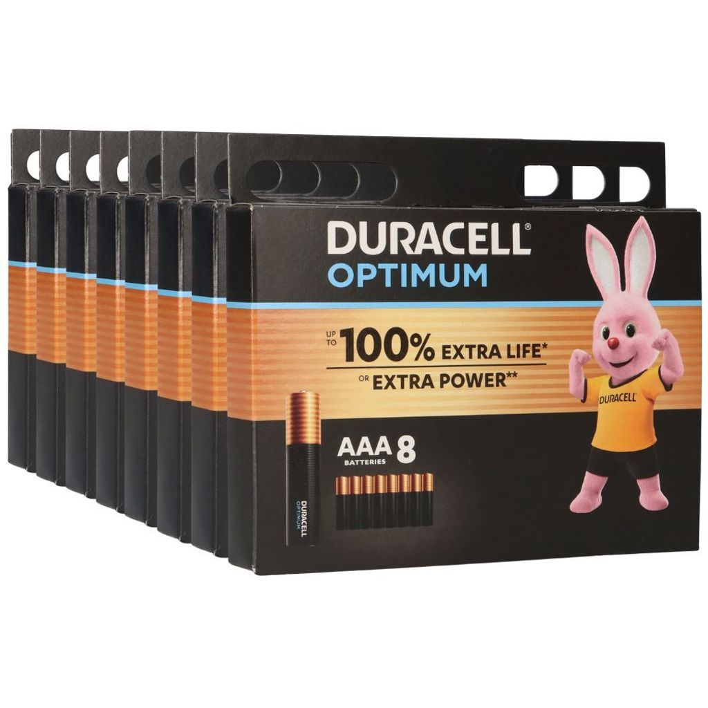 64x Duracell MN2400 AAA Micro Batterie Optimum (8x 8er Produktbild 