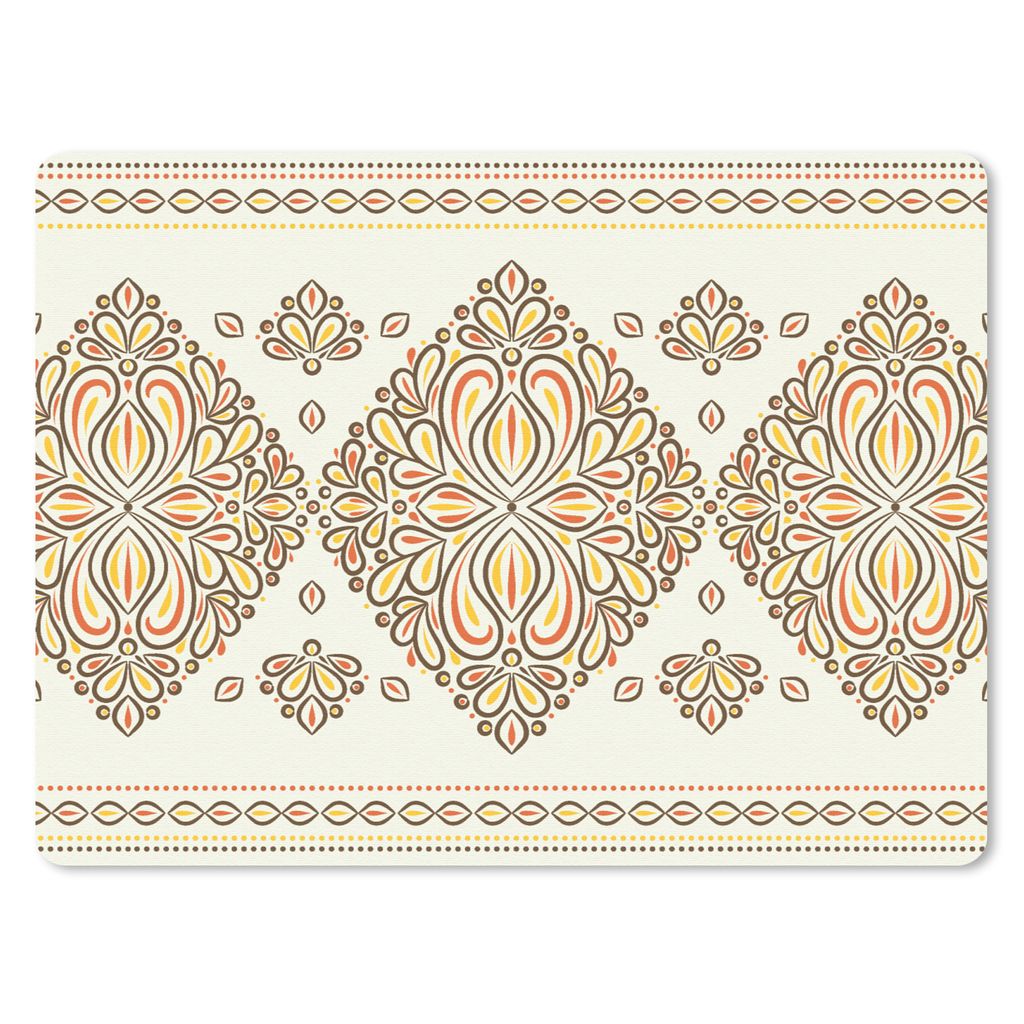 MuchoWow Mauspad Mousepad Boho - Gold - Design - Luxus 40x30 cm - Mousepads - Maus Mat - Pad - Mausunterlage - Anti Rutsch