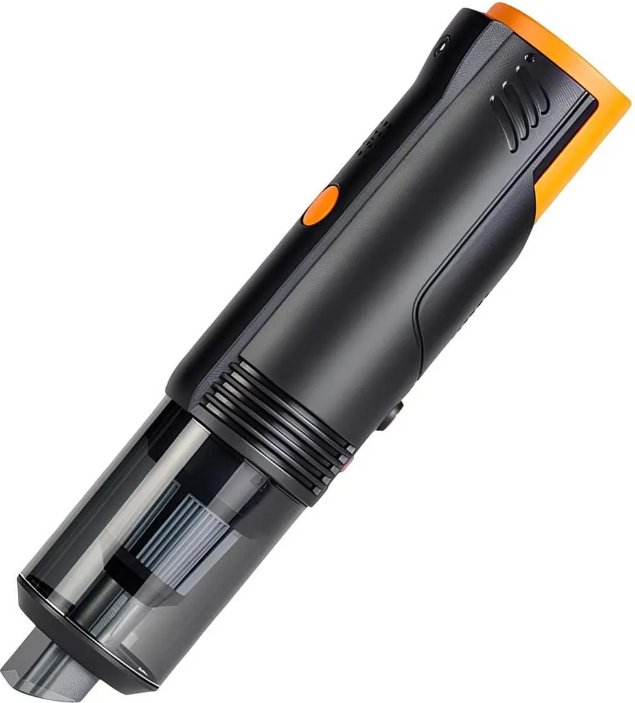 Petit aspirateur portable 120W noir pour nettoyage voiture et bureau