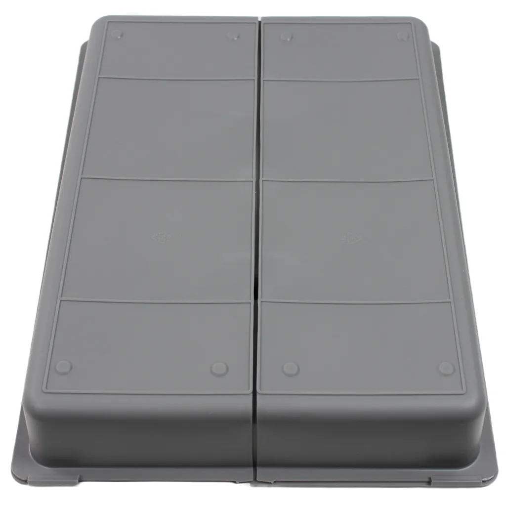 Bac à couverts extensible gris 5 compartiments pour meuble camping
