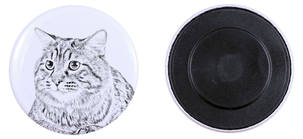 Kurilianer Bobtail langhaarig - Sammlung von einzigartigen Magneten, eigenes Foto, Marke Art-Dog