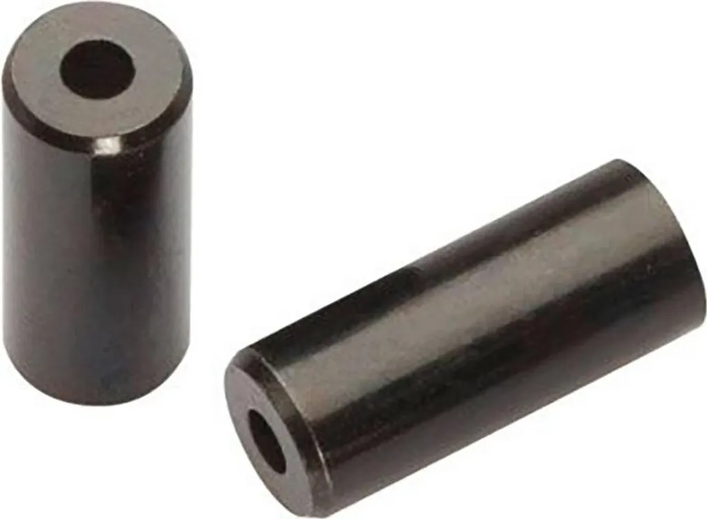 Embouts de gaine Jagwire 4mm en laiton noir pour câble de dérailleur