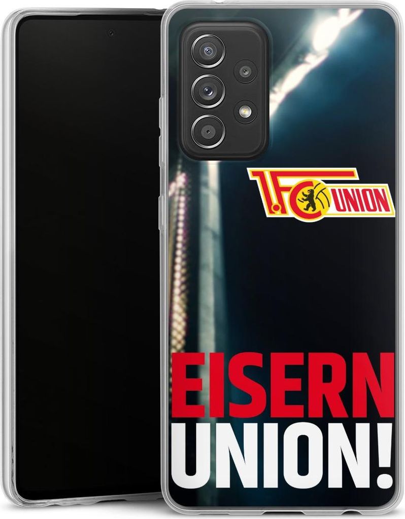 DeinDesign Slim Hülle für Samsung Galaxy A52 5G Silikon Case Ultra Dünn Handyhülle 1. FC Union Berlin Fanartikel Fußball