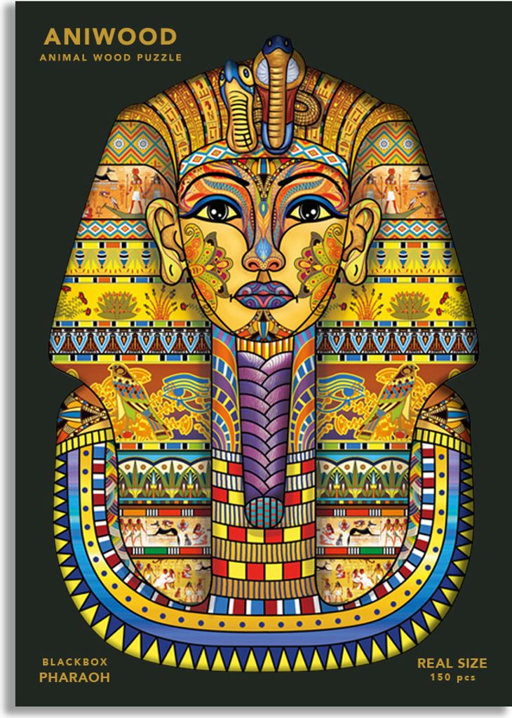 ANIWOOD Puzzle Pharao M 150 Teile, Holz (22,2 x 31,5 x 3 Produktbild 