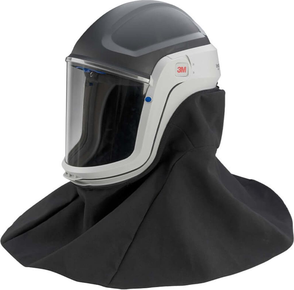 3M Versaflo Schutzhelm mit schwer entflammbarer Gesichtsabdichtung M-407 Schwarz, One Size