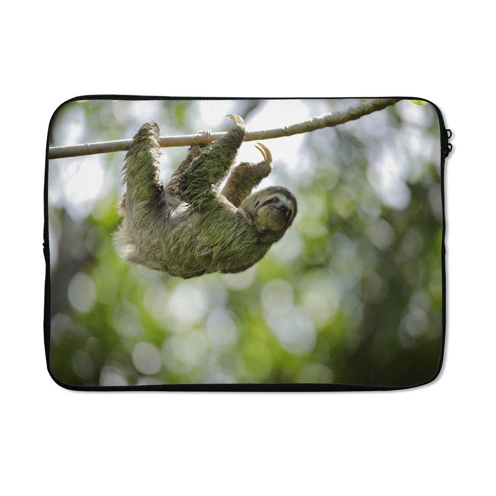 MuchoWow Laptop Hülle 13 Zoll Ein Faultier hängt in den Bäumen Laptoptasche - Laptophülle - Sleeve - Rundumschutz