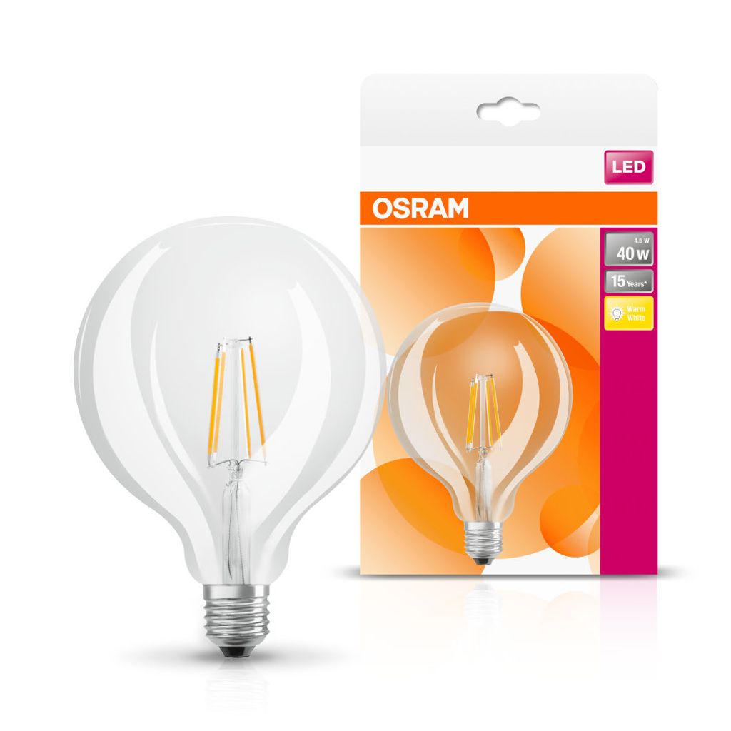Osram LED Leuchtmittel Classic Globe E27 4W