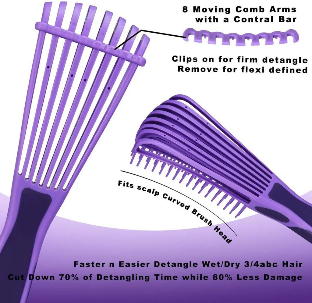 Démêlage sans Casse Brosse Afro 3a-4c Solution Cheveux Texturés - 2