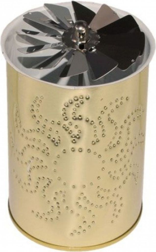teelichtkarussell 13 cm Stahl silber