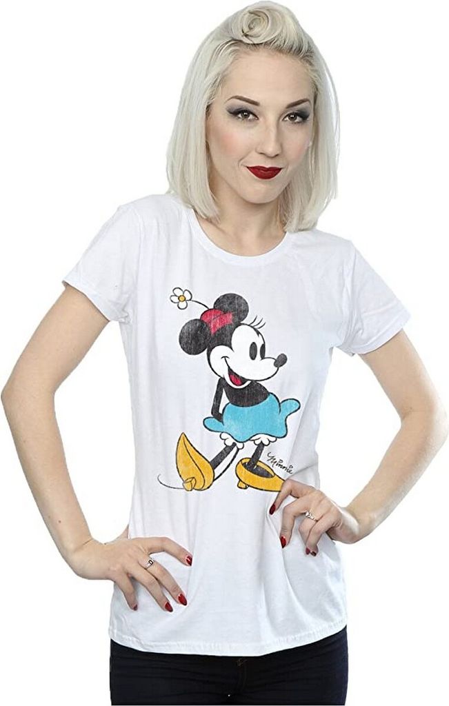 Disney - "Classic" T-Shirt für Damen BI1294 (L) (Weiß)