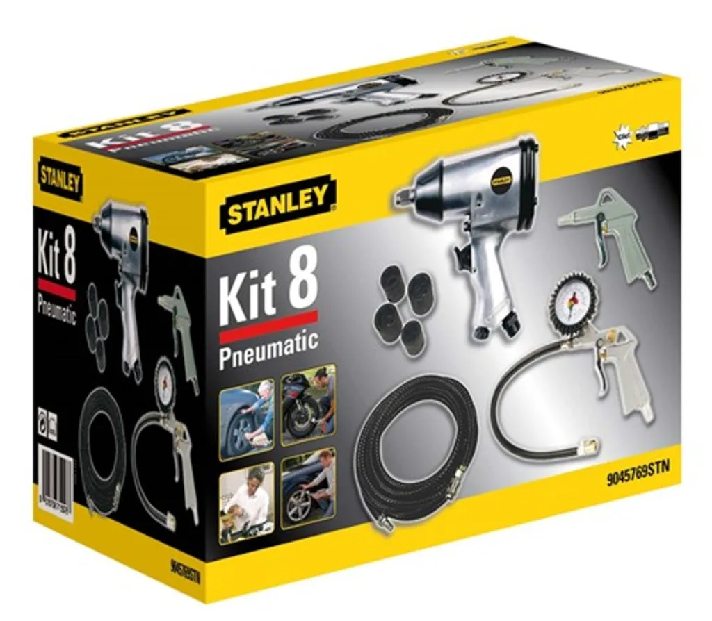 Kit Stanley con accessori pneumatici - 8 pezzi - 5