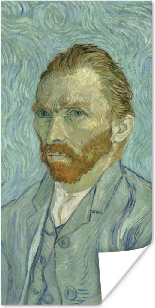 MuchoWow Poster Selbstporträt - Vincent van Gogh 40x80 cm - Dekoration