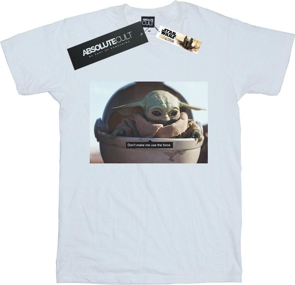 Star Wars - "The Mandalorian Don't Make Me" T-Shirt für Herren BI47216 (S) (Weiß)
