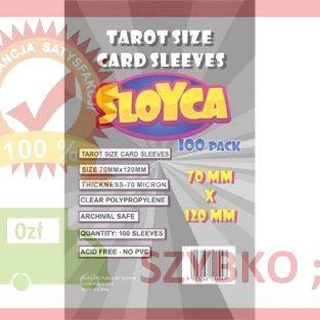 Tarot T-Shirts 70x120mm (100Stück) SLOYCA